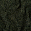Irish Fisherman Wool Basket Stitch Throw Army Green color Gaelsong 