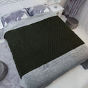 Irish Fisherman Wool Basket Stitch Throw Army Green Lifestyle Gaelsong 