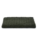 Irish Fisherman Wool Basket Stitch Throw Army Green color Gaelsong 