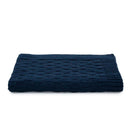 Irish Fisherman Wool Basket Stitch Throw Peach Blue color Gaelsong 