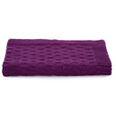 Irish Fisherman Wool Basket Stitch Throw Purple color Gaelsong 