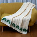 Irish Shamrock Cable Stitch Throw Lifestyle Gaelsong
