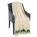 Irish Shamrock Cable Stitch Throw Gaelsong
