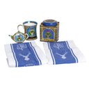 D50716 Traditional Scottish Thistle Tea Towel Set Mugs and Tea Gaelsong