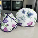 D50720 TEA COSY and DOUBLE GLOVEScottish Thistle Home Kitchen Textiles Lifestyle Gaelsong
