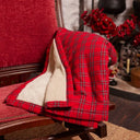 Flannel Red Royal Stewart Tartan Blanket Lifestyle gaelsong