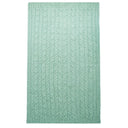 D50732 SEAFOAM GREEN Colour Supersoft Merino Chunky Cable Knit Throw Gaelsong
