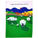 D50738 FEET UP Colorful Irish Sheep Tea Towels Gaelsong
