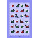 D50741 Cotton Scottie & Westie Tea Towel Studio Gaelsong