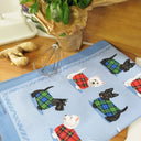 D50741 Cotton Scottie & Westie Tea Towel Closeup View Gaelsong
