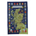 D50742 Cotton Scotland Map Tea Towel Gaelsong