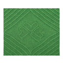 D50754 Shamrock Knit Aran Wool Blanket Closeup View Motif Gaelsong