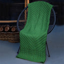 D50754 Shamrock Knit Aran Wool Blanket Lifestyle Gaelsong