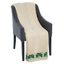 D50756 Merino Wool Shamrock Aran Knit Throw Studio Gaelsong