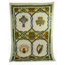 D50758 Symbols of Ireland Kitchen Towels Set of 2 Unfolded View Gaelsong
