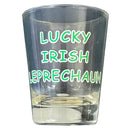 Irish Shot Glass with Funny Leprechaun Figurine Gaelsong