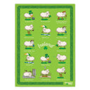 Irish Themed Cotton Tea Towel Sheep Gaelsong