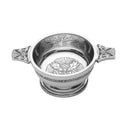 Scottish Thistle Quaich in Polished Pewter Gaelsong
