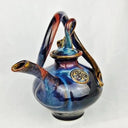 D62800 Swirl Artisan Teapot Hand-Thrown and Hand-Built Front Gaelsong