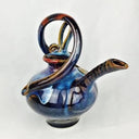 D62800 Swirl Artisan Teapot Hand-Thrown and Hand-Built Side Gaelsong