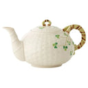 Hand-Painted Shamrock Vintage Porcelain Teapot Gaelsong