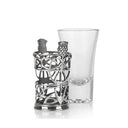 WD63021 Thistle Glass & Pewter Shot Glasses Gaelsong