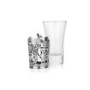 WD63021 Lion Glass & Pewter Shot Glasses Gaelsong