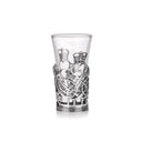 WD63021 Claddagh Glass & Pewter Shot Glasses Gaelsong