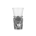 WD63021 Highland  Cow Glass & Pewter Shot Glasses Gaelsong