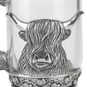 D63043 Highland Cow Glass Tankard  Closely Gaelsong