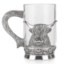 D63043 Highland Cow Glass Tankard Studio Gaelsong
