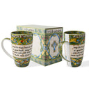Bone China Irish Blessing Kitchen Set 2 Mugs Gaelsong