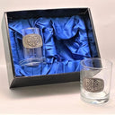 D63071 Pewter Celtic Weave Whiskey Glass Set Gaelsong
