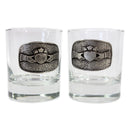 D63072 Pewter Whiskey Claddagh Glass Set Gaelsong
