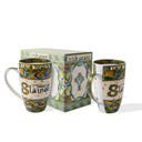 Traditional Bone China Irish Kitchen Set 2 Mugs Gaelsong