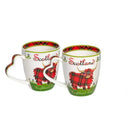 Bone China Highland Cow Mug & Teabag Holder Set of 2 Mugs Studio Gaelsong
