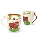 Bone China Highland Cow Mug & Teabag Holder Mugs Studio Gaelsong
