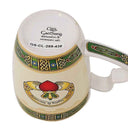 Irish Weave Claddagh Mug Side View Bottom View Gaelsong