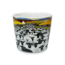 D63141 Rush Hour Sheep Rustic Coffee Mug Front View Gaelsong