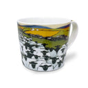 D63141 Rush Hour Sheep Rustic Coffee Mug Side View Gaelsong