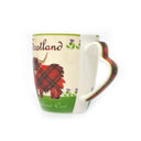 D63166 MUG Highland Cow Desgined Scotland Tea Set Back View Gaelsong