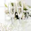 D63172 Etched Crystal Claddagh Champagne Flutes Set Gaelsong
