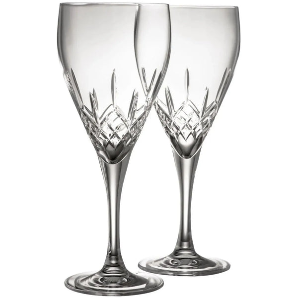 Irish Crystal Red Wine Glass Set of 2