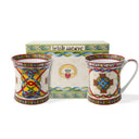 Bone China Tulip Shaped Celtic Cross Mug Studio Gaelsong