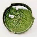 D65031 Georgian Green Pottery Serving Dish Gaelsong