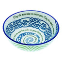 WD65037 Celtic Spiral Blessing Ceramic Bowl Gaelsong

