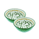 WD65039 Irish Shamrock Blessing Bowl Set of 2 Gaelsong
