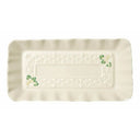 Hand-Painted Porcelain Irish Shamrock Rectangular Platter
 Gaelsong