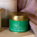 Vegan Scottish Bog Myrtle & Fresh Mint Candle Lifestyle Gaelsong
