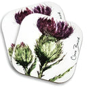 D68613 Thistle Flower of Scotland Coaster Set of 2 Gaelsong